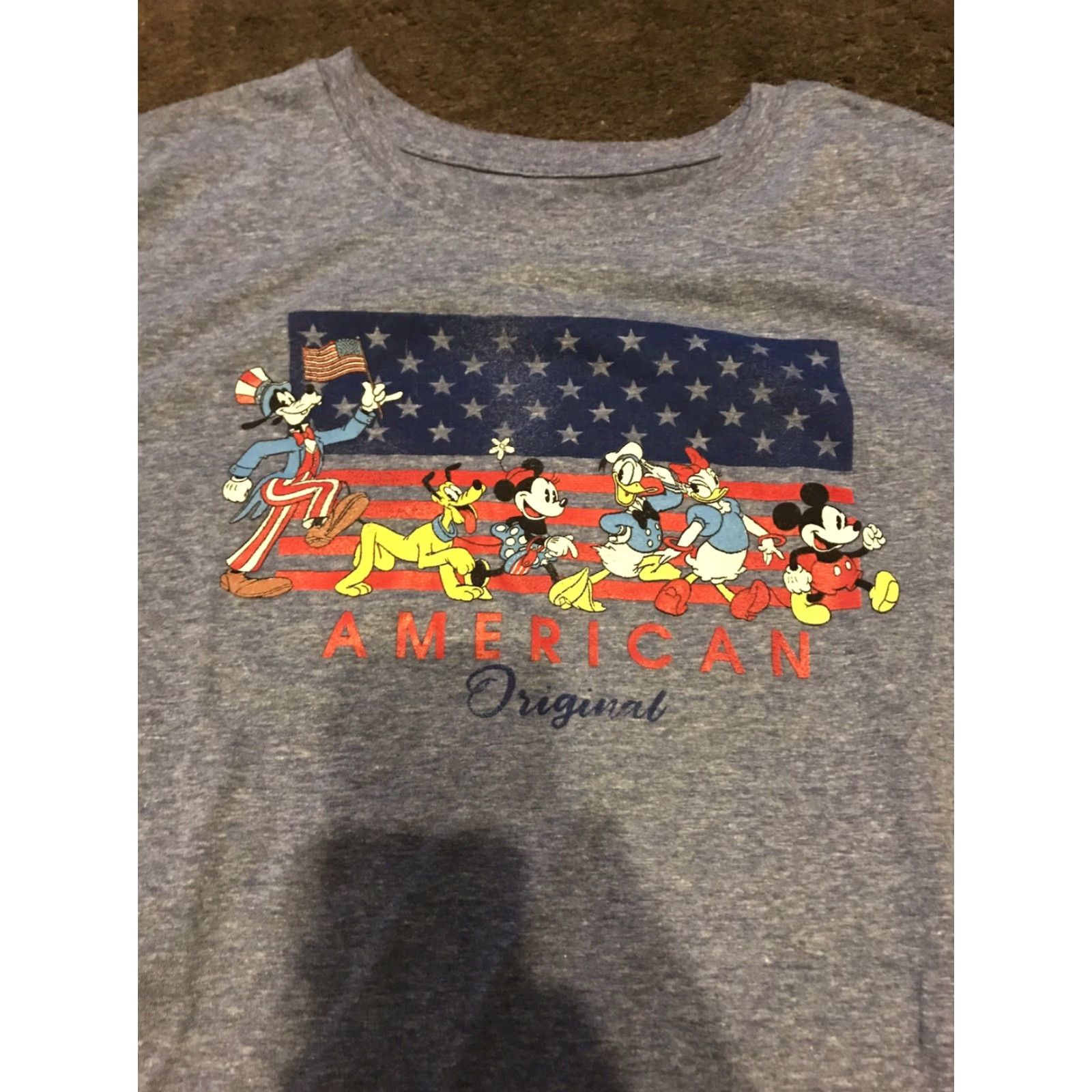 Disney Disney Mickey Mouse Friends Flag T-Shirt Blue Women’s L Size L / US 10 / IT 46 - 3 Thumbnail