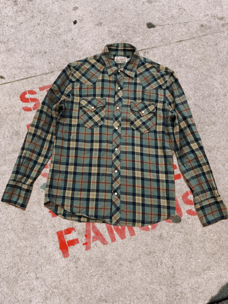 True Religion True Religion Country Western Flannel Slim Shirt Snap Button Size US L / EU 52-54 / 3 - 1 Thumbnail
