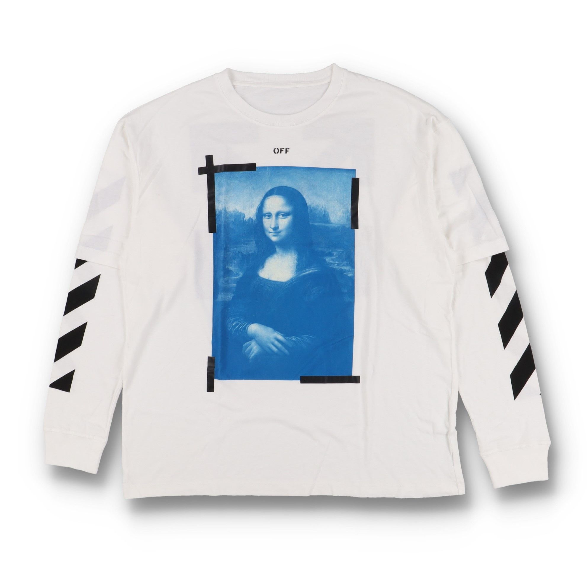Off-White White Mona Lisa Double Layer Arrows Long Sleeve T-Shirt Size US XL / EU 56 / 4 - 1 Thumbnail