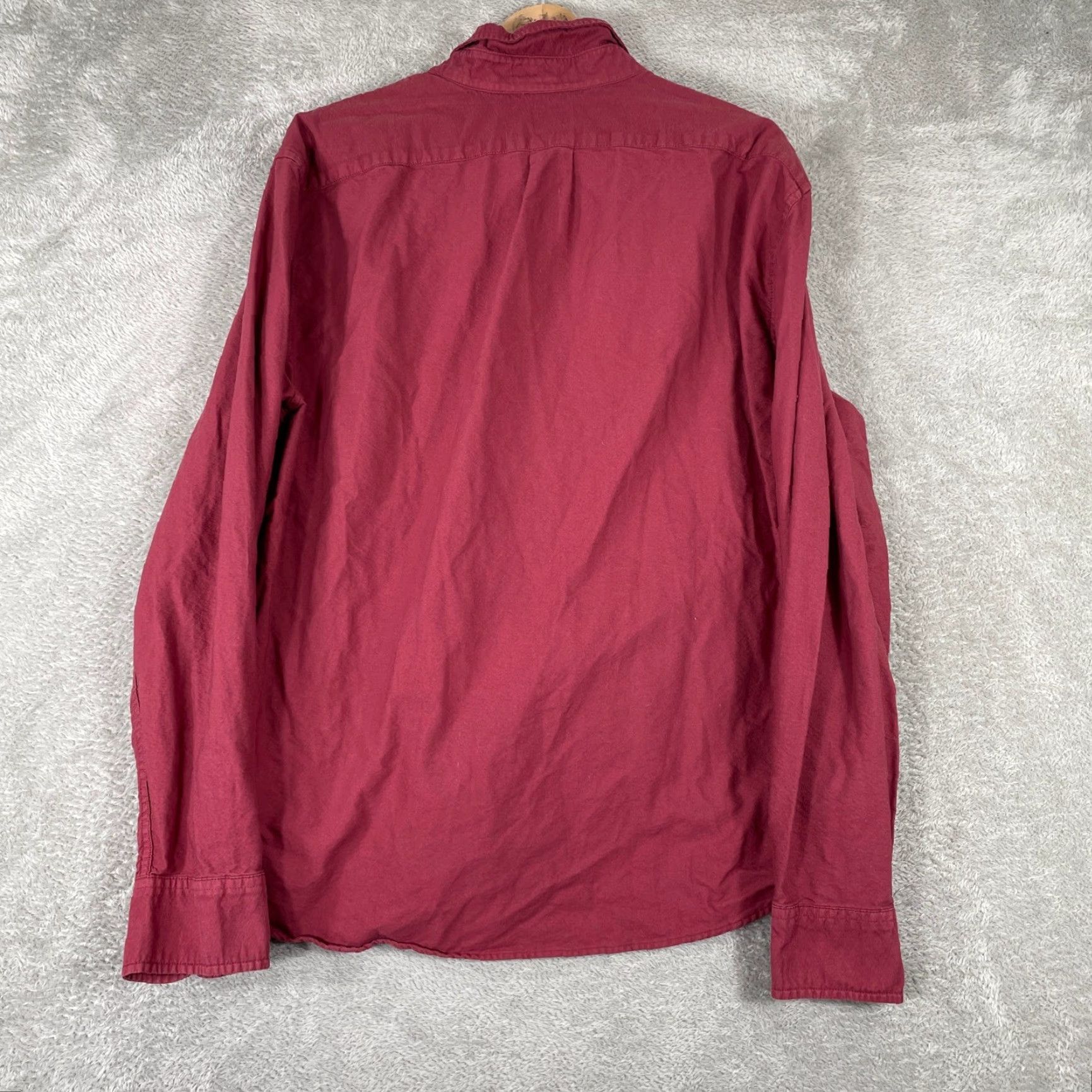 Vintage J Crew Shirt Mens XL Red Button-Down Slim Long Sleeve Casual Business Travel All Seasons Pockets Collared Button Up Shirt Size US XL / EU 56 / 4 - 7 Thumbnail
