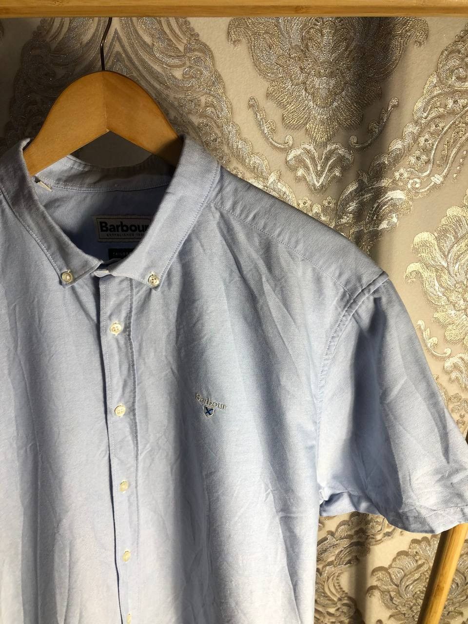 Barbour × Vintage VERY RARE BARBOUR OXFORD TALLORED FIT SHIRT ENGLAND STYLE Size US XXL / EU 58 / 5 - 2 Thumbnail