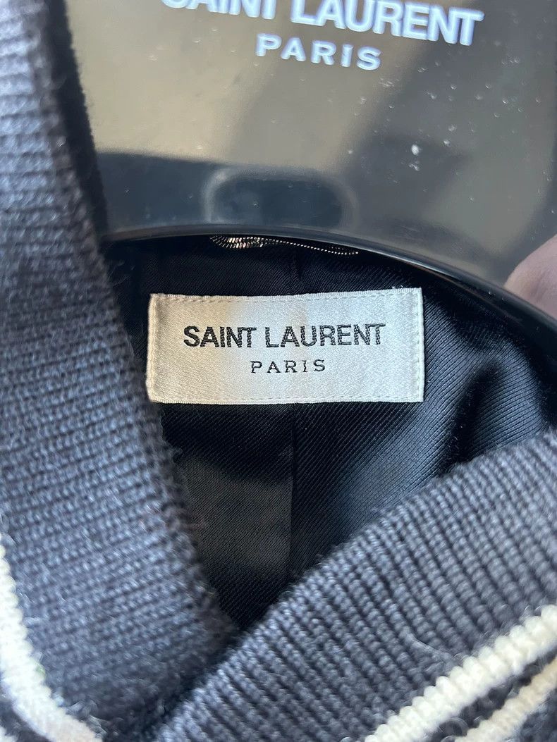 Saint Laurent Paris Saint Laurent Paris 18fw black and white baseball jacket-25 Size US L / EU 52-54 / 3 - 2 Thumbnail