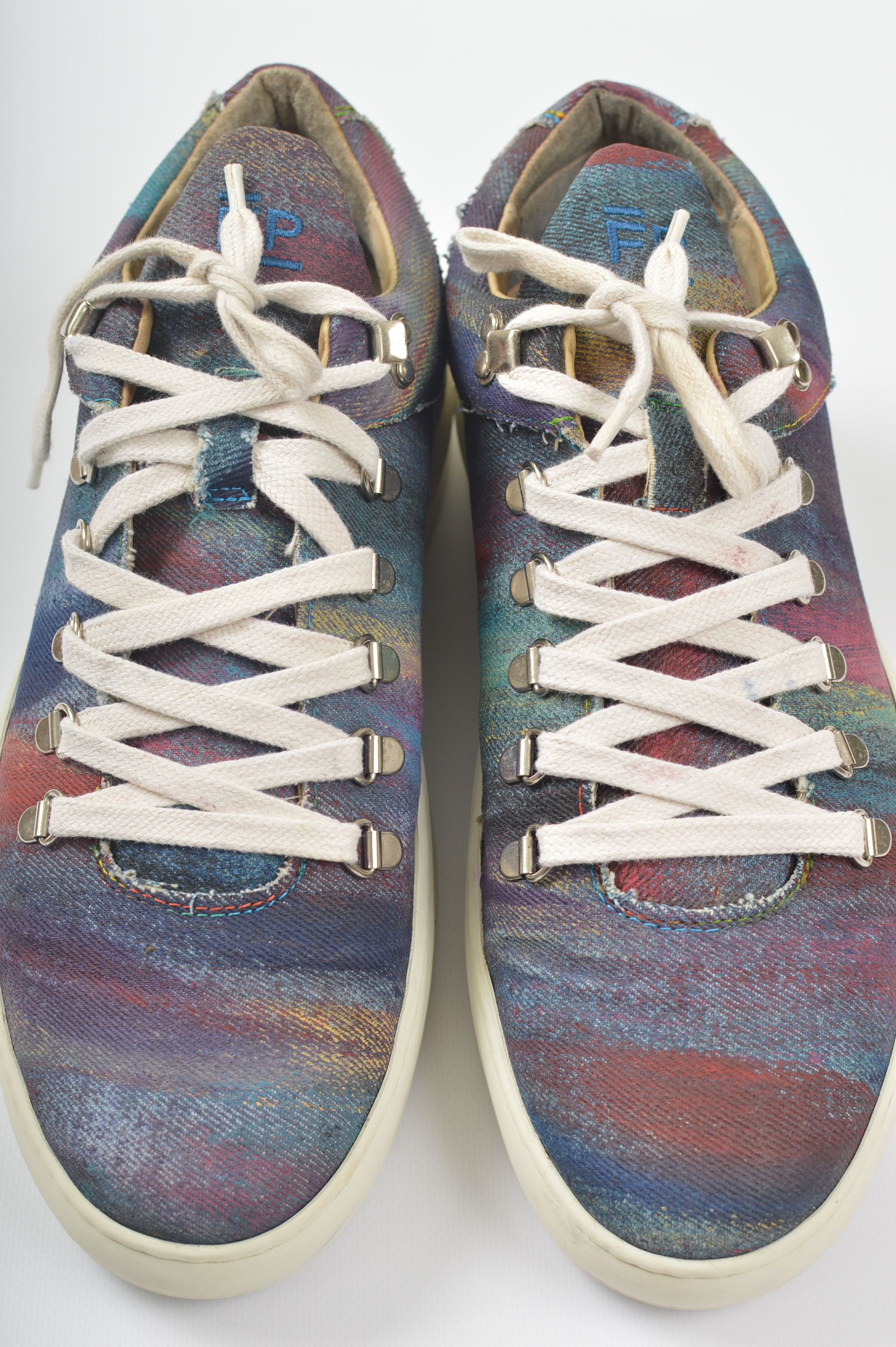 Filling Pieces Filling Pieces Artemis Multicolor Canvas Sneakers Size US 11 / EU 44 - 2 Thumbnail