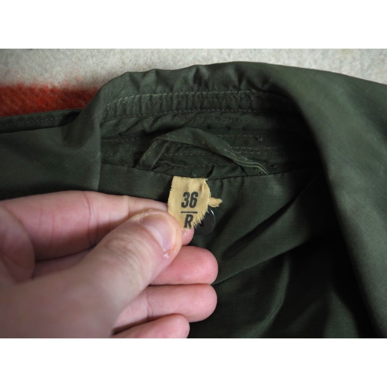 Olive VTG 50s USMC Army Military OG Olive Green M-1950 Korea War Raincoat Mens 36R Shirt? Size US S / EU 44-46 / 1 - 5 Thumbnail