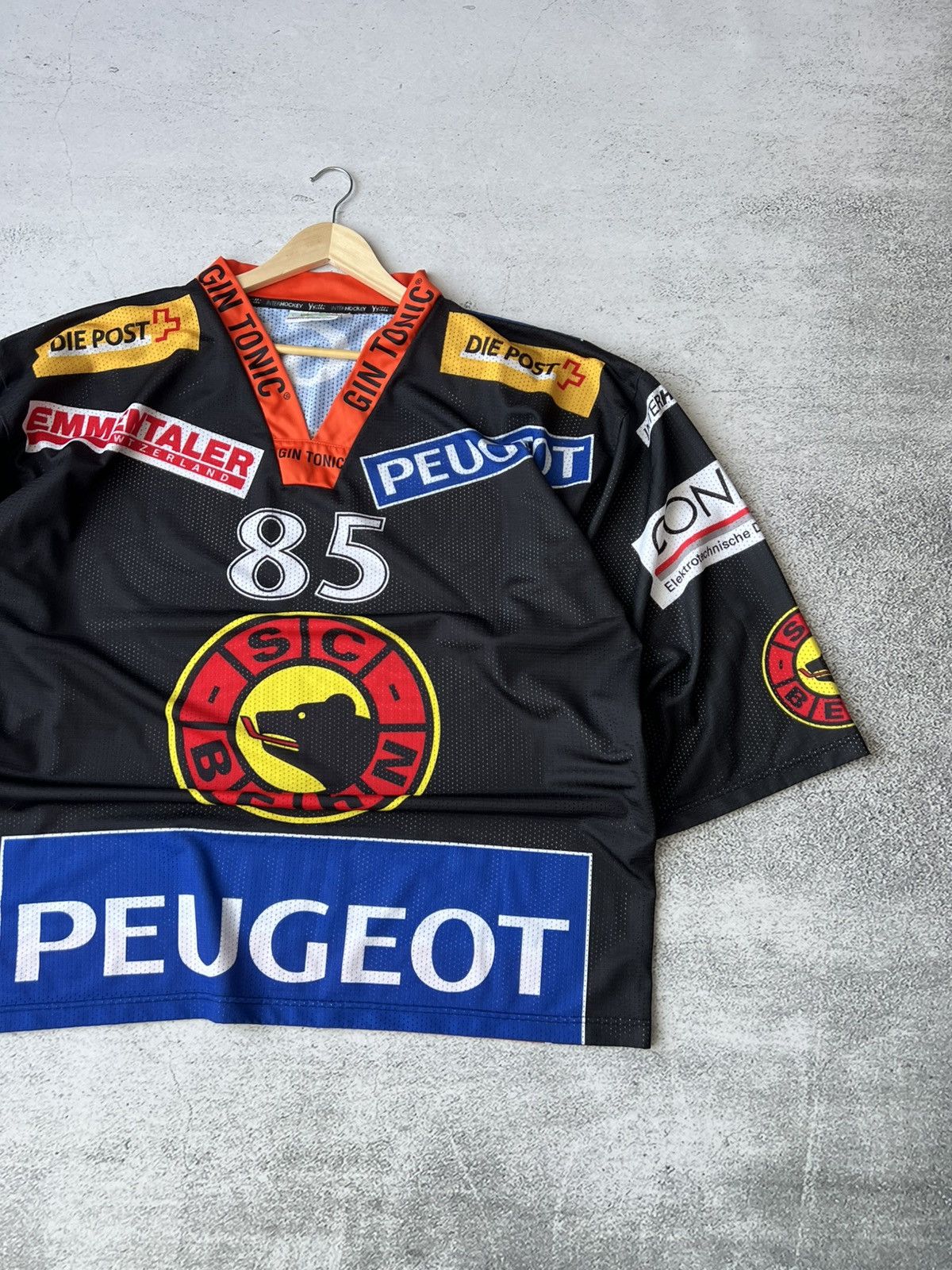 NHL Vintage 1980s SC Bern Hockey Jersey #85 – Made in Italy – XL Size US XL / EU 56 / 4 - 4 Thumbnail