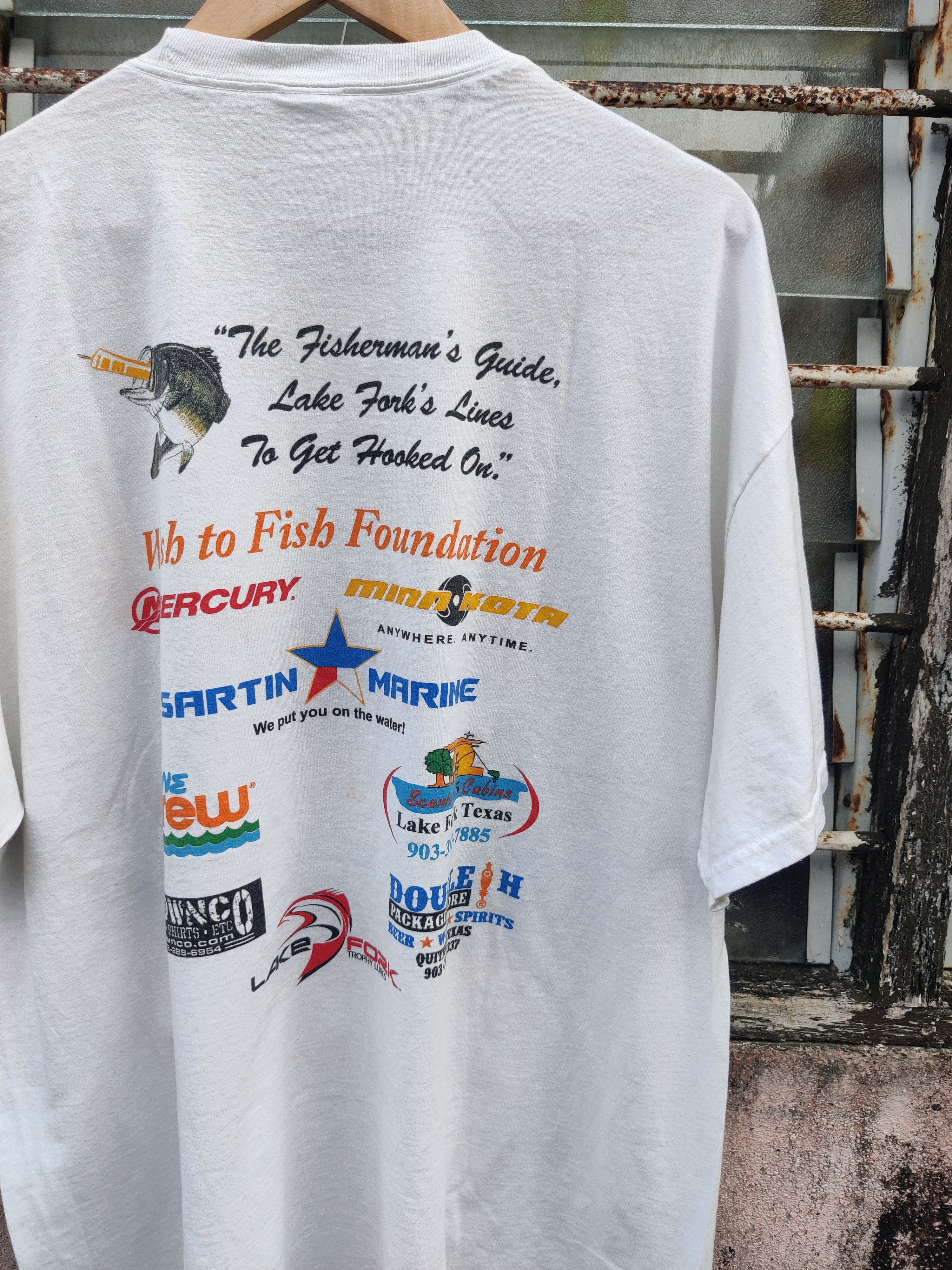 Vintage Vintage Legend Big Bass Fishing Overprint Shirt Size US XXL / EU 58 / 5 - 6 Thumbnail