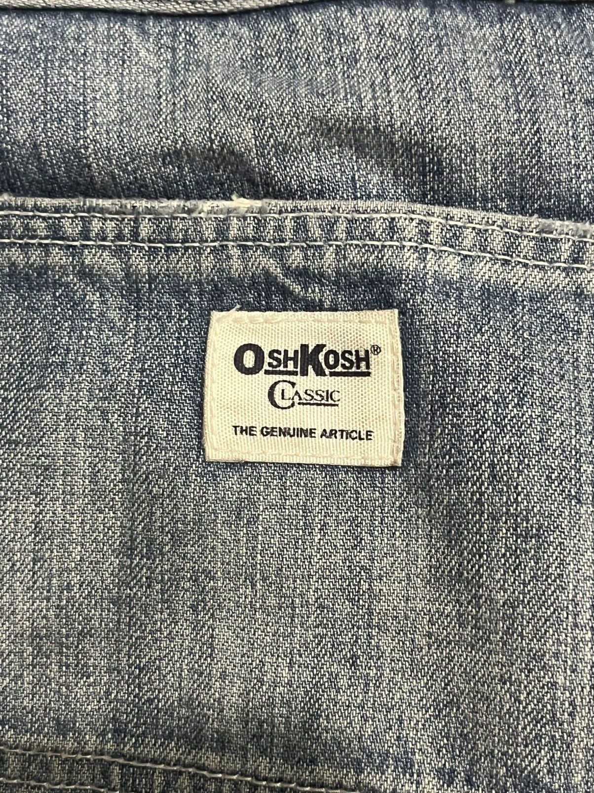Oshkosh ⚡️Vintage⚡️Oshkosh Carpenter Distressed Blue Washed Jeans Size US 31 - 8 Thumbnail