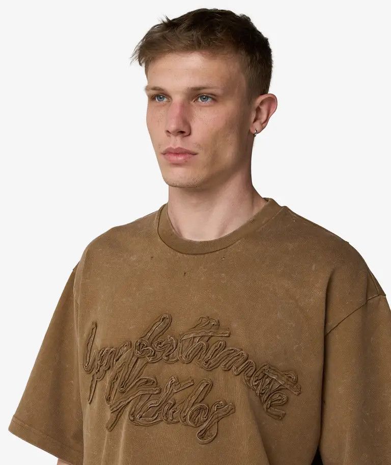 Adidas × Song For The Mute o1mle0526 Washed Short Sleeve T-Shirt in Brown Size US XL / EU 56 / 4 - 2 Thumbnail