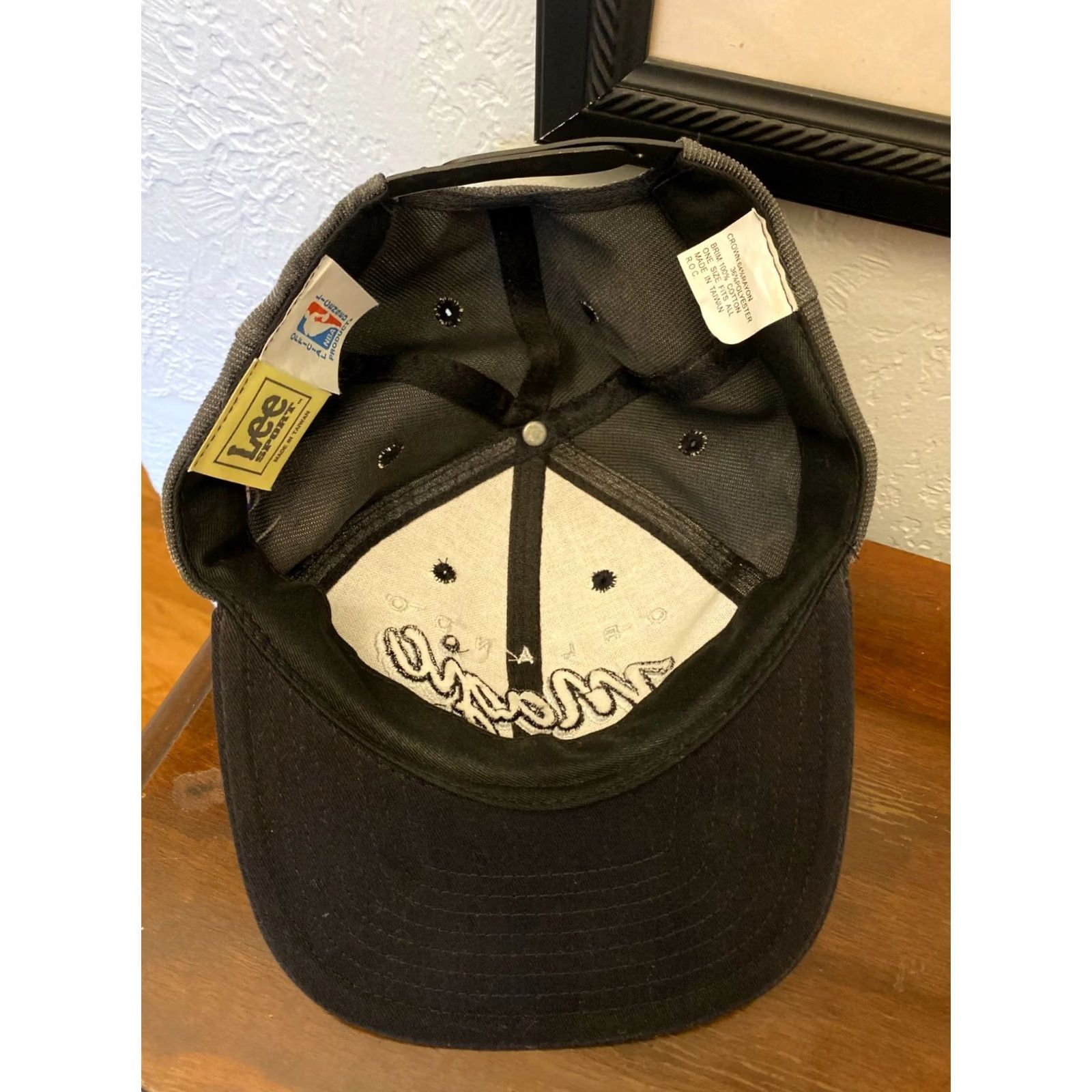 Lee Lee Orlando Magic Gray Hat 90s NBA Snapback Corduroy Mens Adjustable Gray Script Hat Size ONE SIZE - 4 Thumbnail