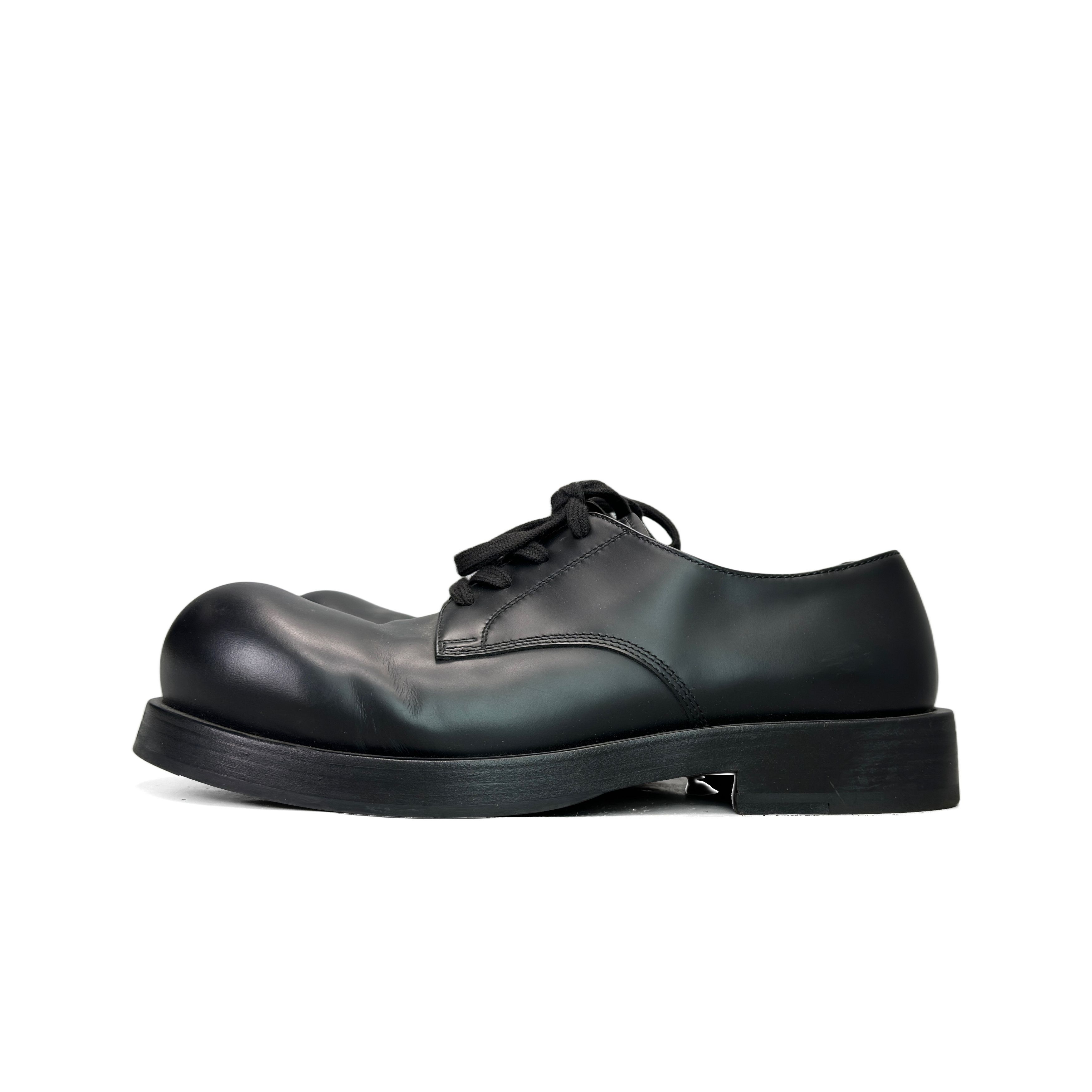 Bottega Veneta Bottega Veneta Black Leather Derby Shoes Size 9 Size US 9 / EU 42 - 1 Thumbnail