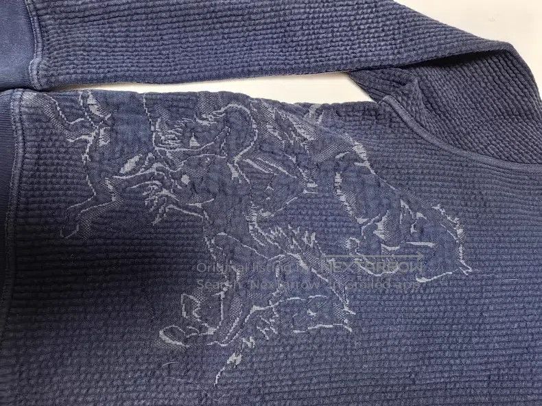 Hermes Hermes Men's Sweatshirt - Dark Blue with 3D Horse Embroide Size US M / EU 48-50 / 2 - 7 Thumbnail