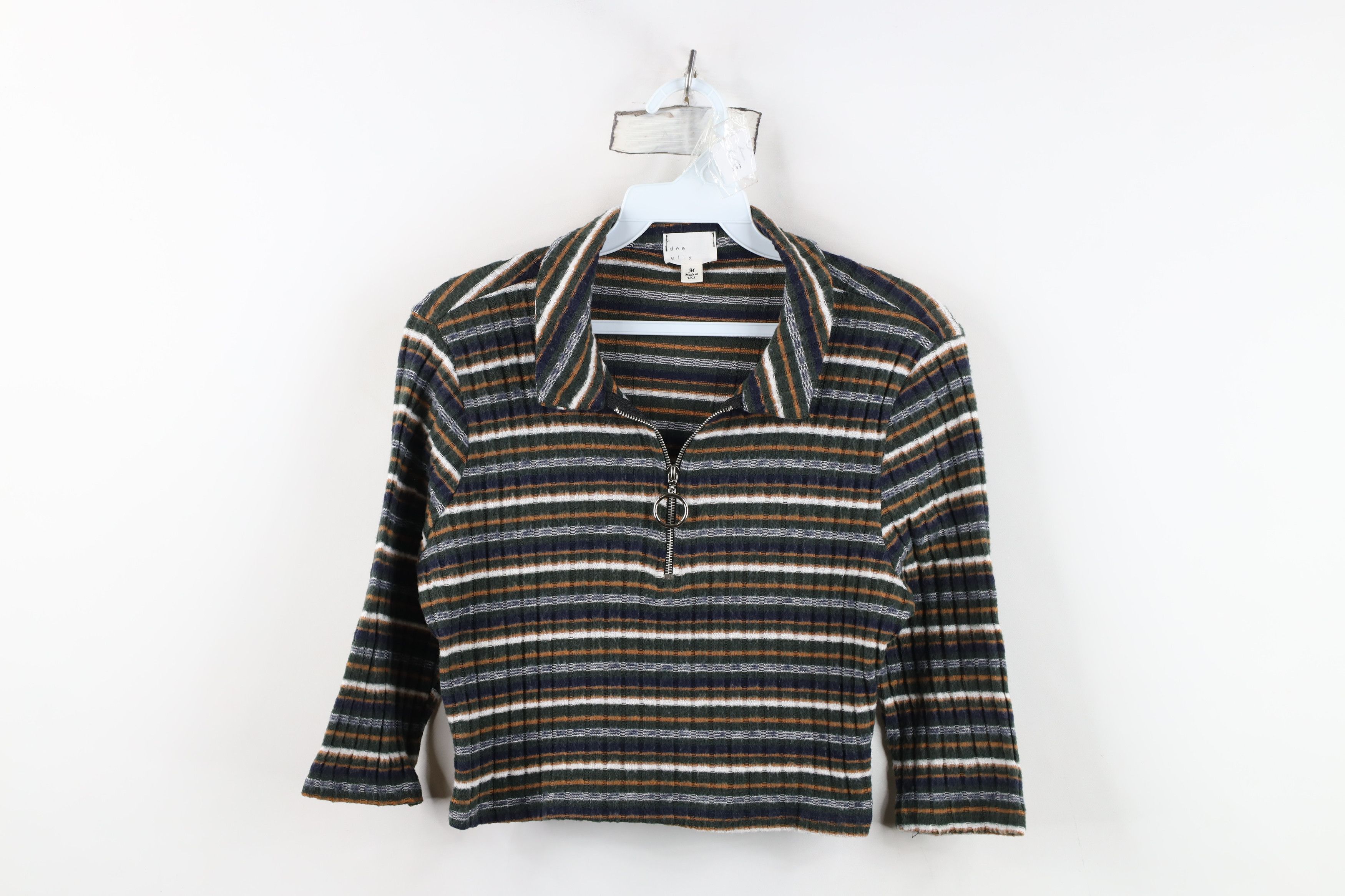 Vintage Vintage Y2K Babydoll Bella Fairy Ribbed Half Zip Polo USA Size M / US 6-8 / IT 42-44 - 1 Thumbnail