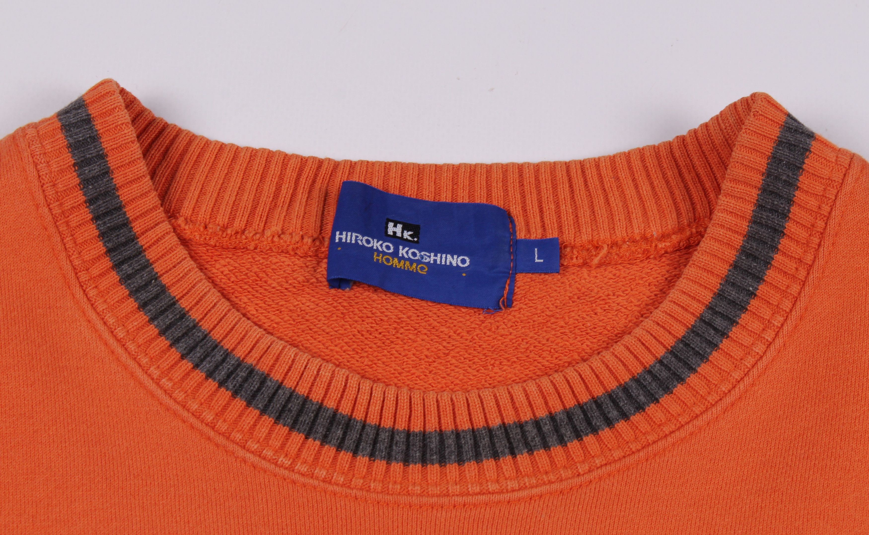 Hiroko Koshino Homme × Japanese Brand Vintage Hiroko Koshino Homme Logo Sweatshirt Jumper Size US L / EU 52-54 / 3 - 4 Thumbnail