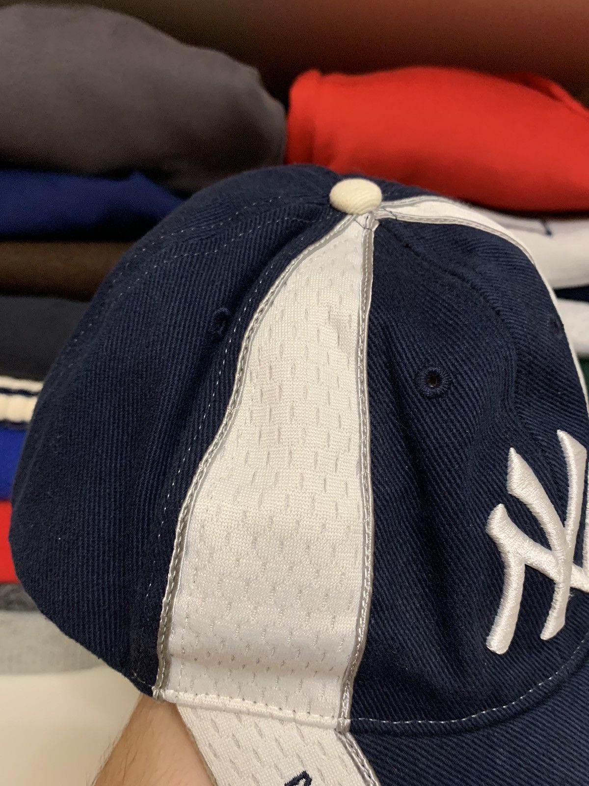 New York Yankees × Vintage Vintage New York Yankees Big Logo Cap Hat Size ONE SIZE - 4 Thumbnail