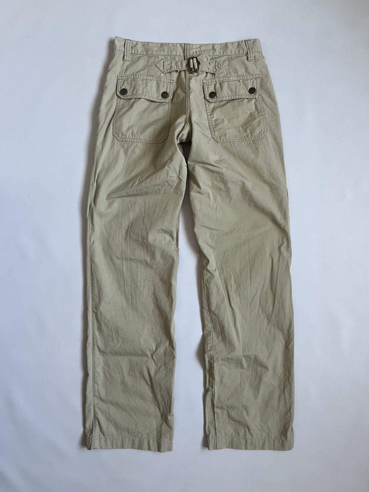 Dolce & Gabbana Dolce & Gabbana Women Beige Buckle Back Pocket Pants Size 28" / US 6 / IT 42 - 8 Thumbnail