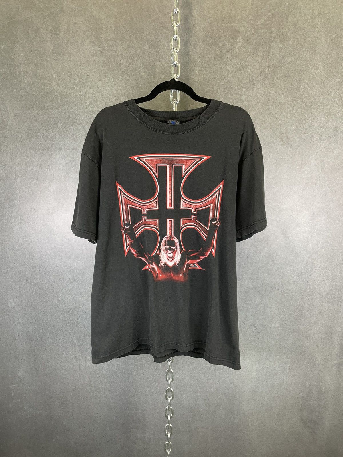 WWE WCW Triple H Screw The Rules T Shirt Large Authentic