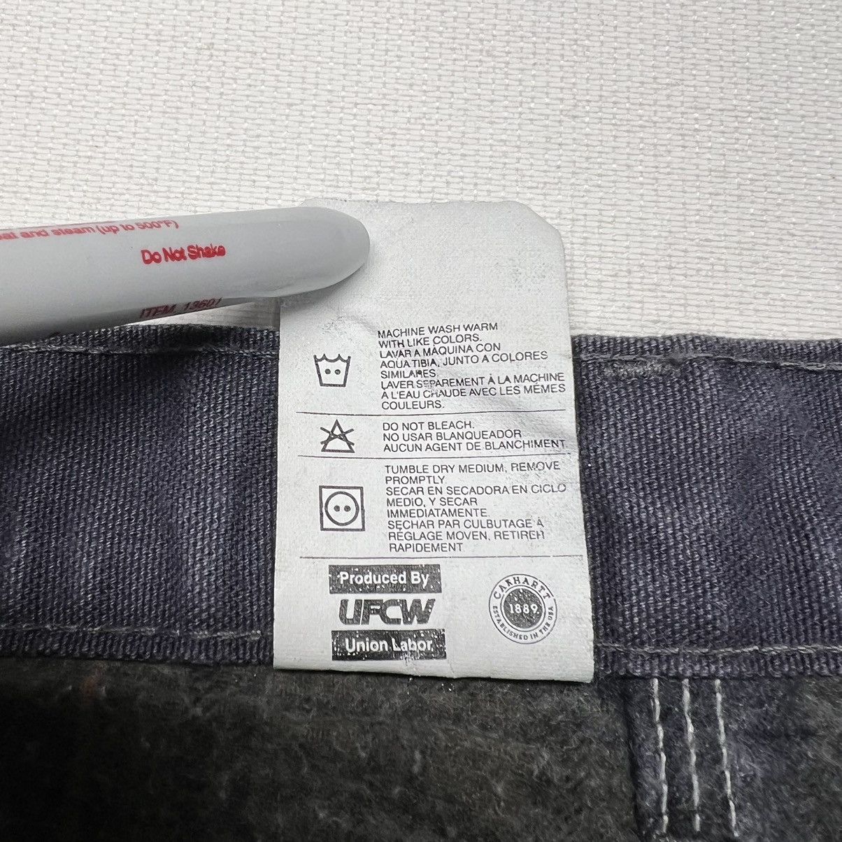 Carhartt × Vintage VTG Carhartt Pants Blue Flannel Lined Loose Fit Baggy Y2K Size US 38 / EU 54 - 8 Thumbnail