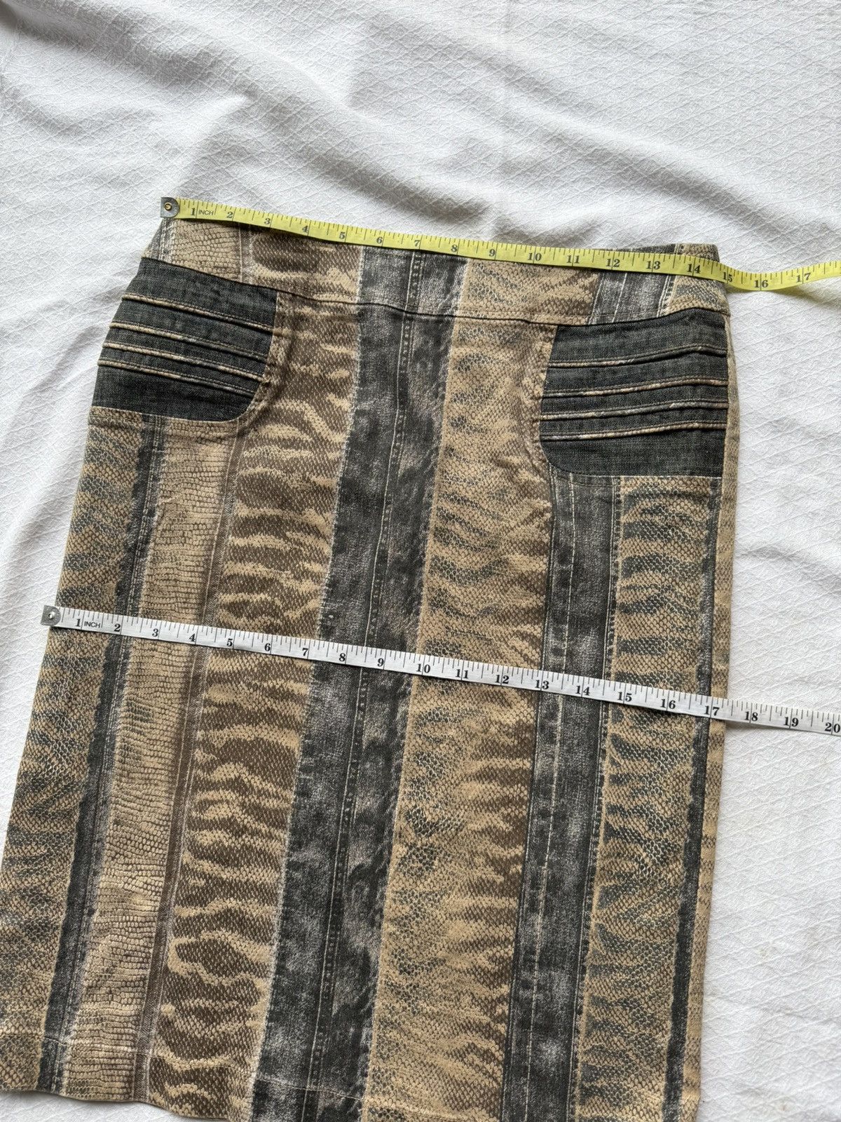 Amoeba Midi Skirt Snake Skin Pyton