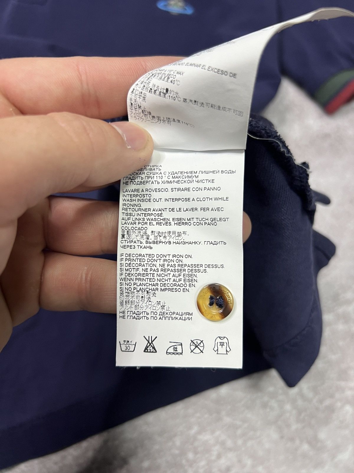 Vivienne Westwood Vivienne Westwood T-Shirt Polo Mini Logo Size US L / EU 52-54 / 3 - 9 Thumbnail