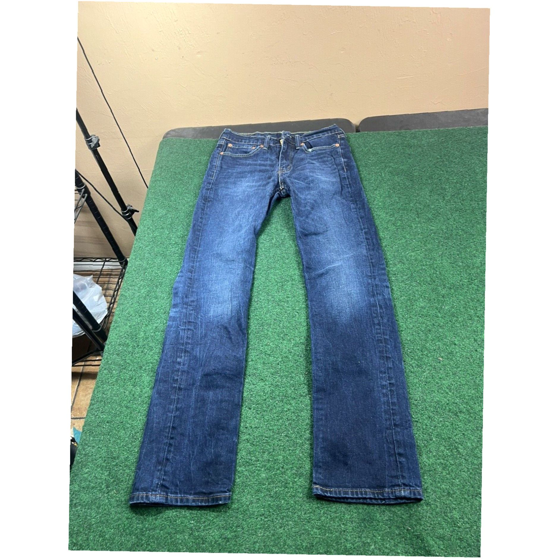 Levi's Levi 514 Men's Straight Fit Blue Stretch Denim Jeans Sz 29x32 Size US 29 - 4 Thumbnail