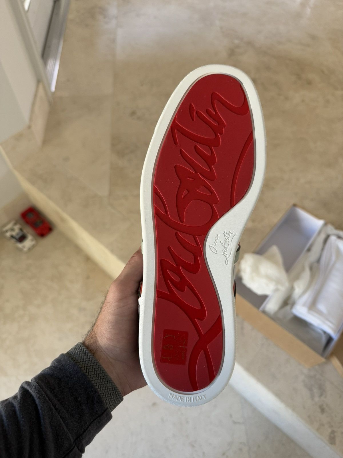 Christian Louboutin Christian Louboutin Navy Sneakers Size US 9 / EU 42 - 9 Thumbnail