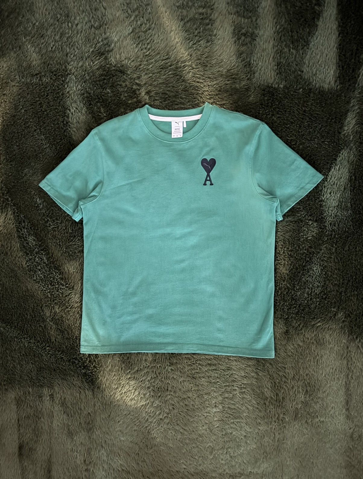 AMI × Puma [L] Puma x AMI Embroidered Logo T-Shirt Verdant Green Size US L / EU 52-54 / 3 - 1 Thumbnail