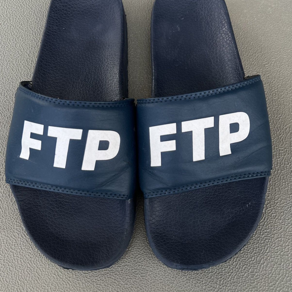 Fuck The Population 2017 Fuck The Population Navy Blue Slides Size 8 Size US 8 / EU 41 - 2 Thumbnail