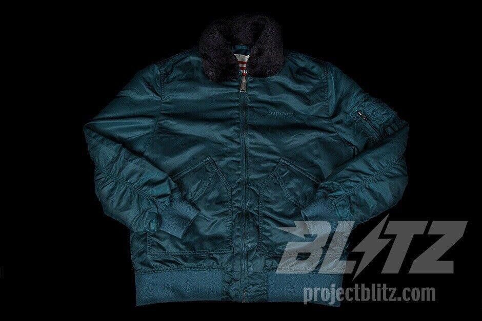 Supreme FW15 SUPREME FUR COLLAR TANKER JACKET DARK NAVY L Size US L / EU 52-54 / 3 - 2 Thumbnail
