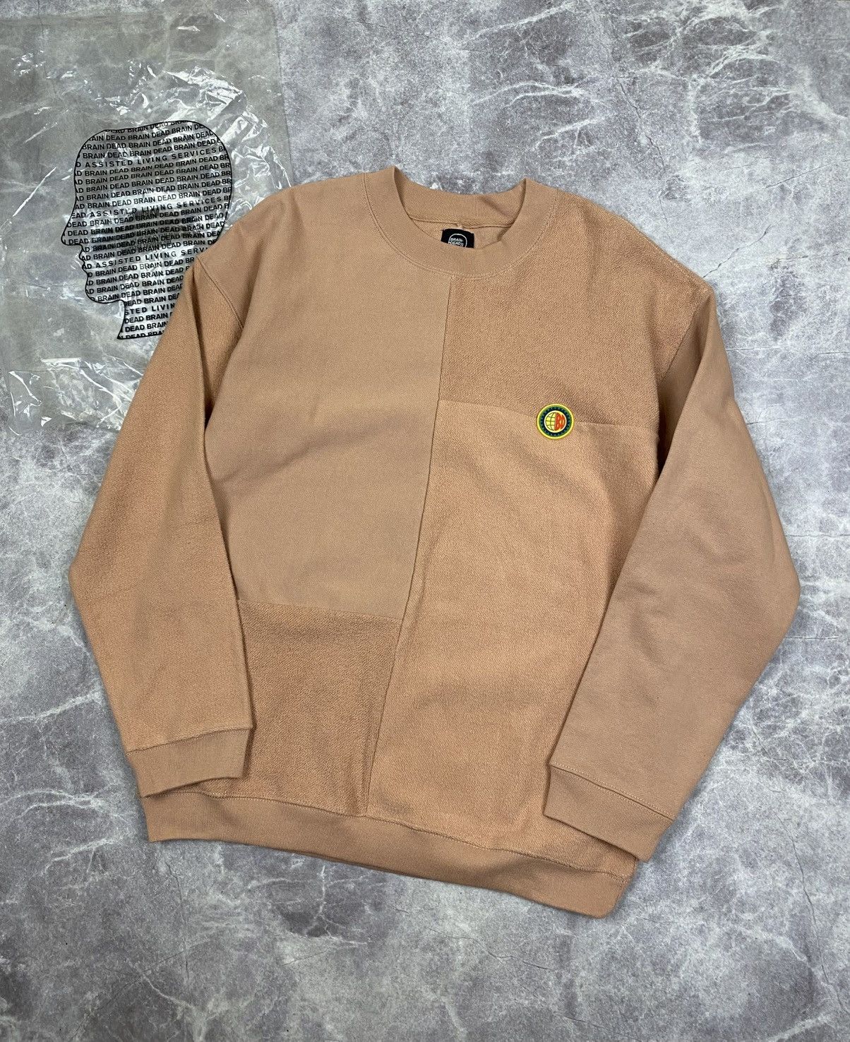 Brain Dead Brain Dead Global Works Split Panel Fleece & Terry Crewneck Size US S / EU 44-46 / 1 - 1 Thumbnail