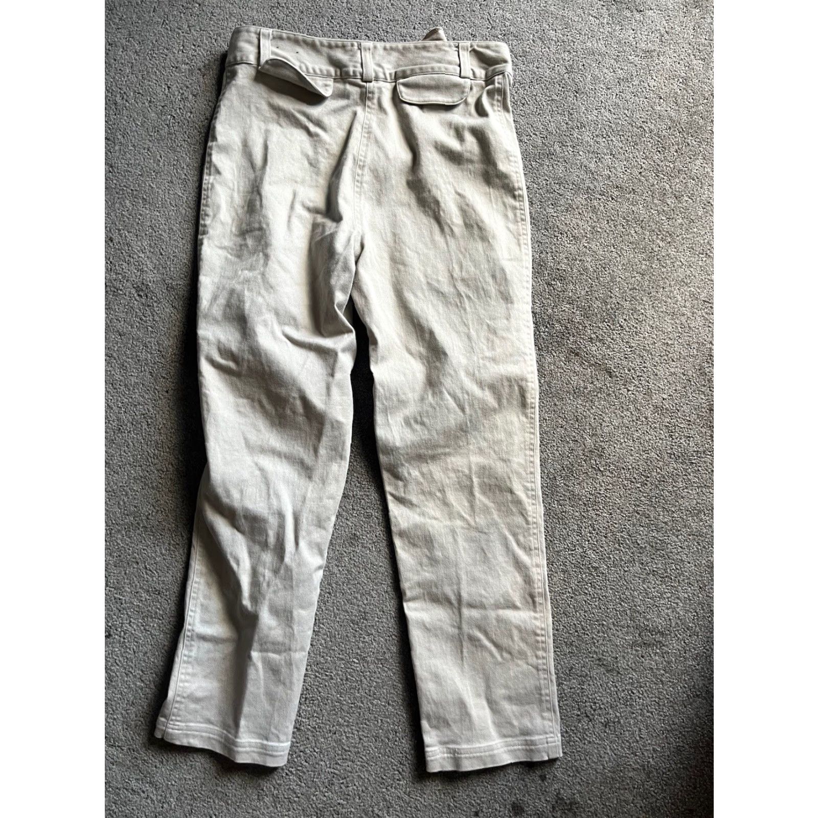 Express VINTAGE Express Womens Chino Pants Size 9/10 Mid-Rise Flat Front Ankle Zip Casual Size 30" / US 8 / IT 44 - 3 Thumbnail