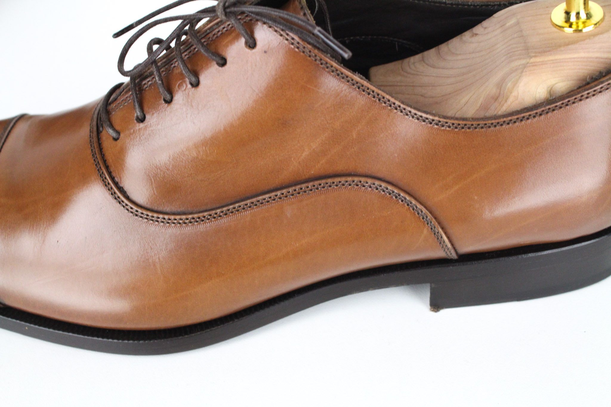 Suitsupply EU42 Brown Leather Laced Low-Top 72345 Size US 9 / EU 42 - 16 Thumbnail