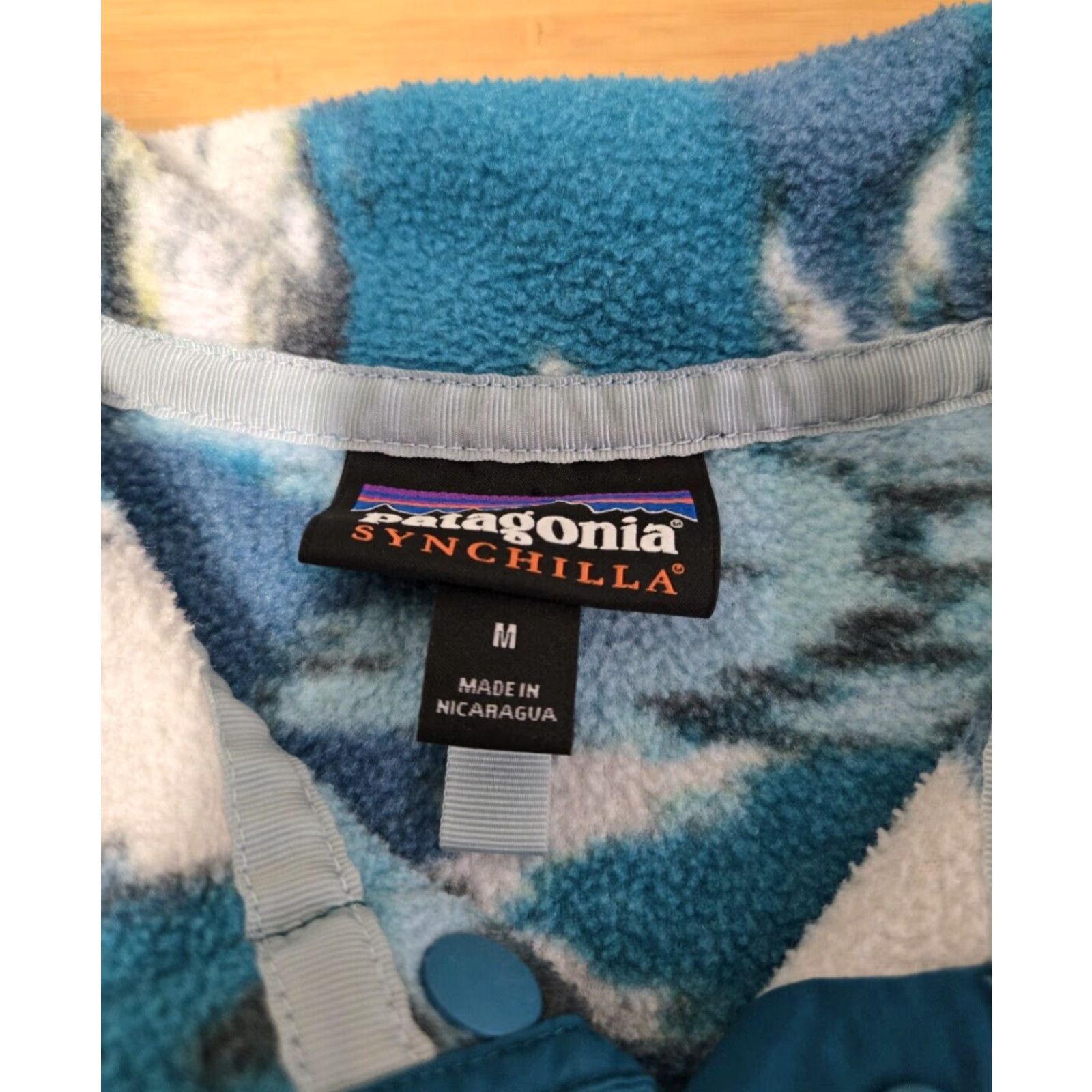 Patagonia VINTAGE Patagonia Snap T Fleece Jacket Women Medium Blue Arrow Geometric Snaps Pullover Size M / US 6-8 / IT 42-44 - 4 Thumbnail