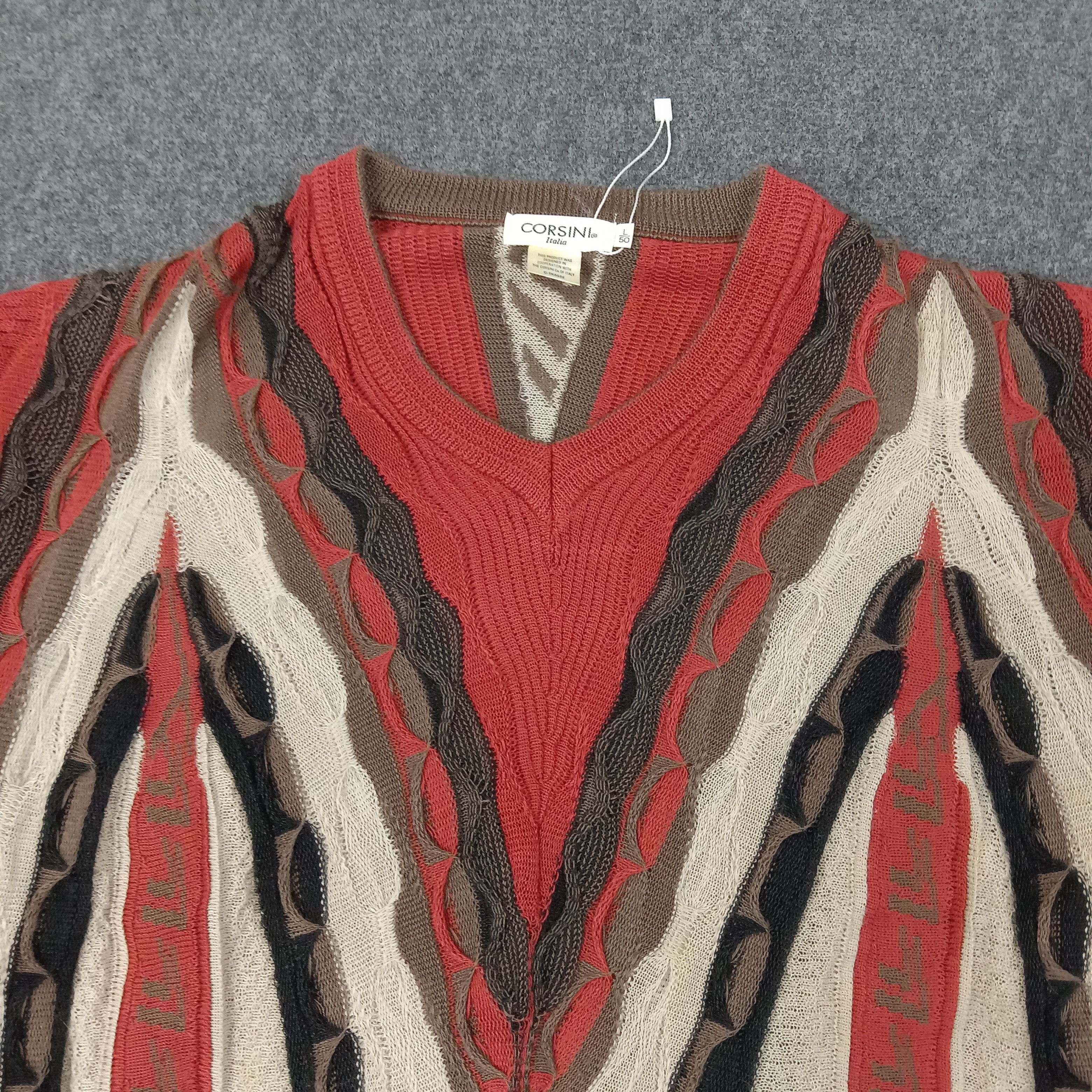 Gypsy Corsini Italia Coogi Style Sweater Sweatshirt C240N16 Size US XL / EU 56 / 4 - 2 Thumbnail