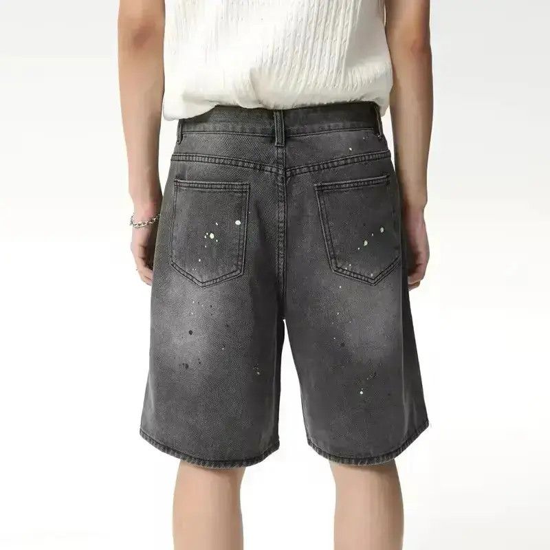 Japanese Brand Design Loose Wide Leg Straight Washed Shorts Jorts Size US 32 / EU 48 - 4 Thumbnail