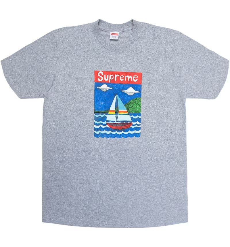 Supreme Supreme SS20 Sailboat Tee - Grey XL Size US XL / EU 56 / 4 - 4 Thumbnail