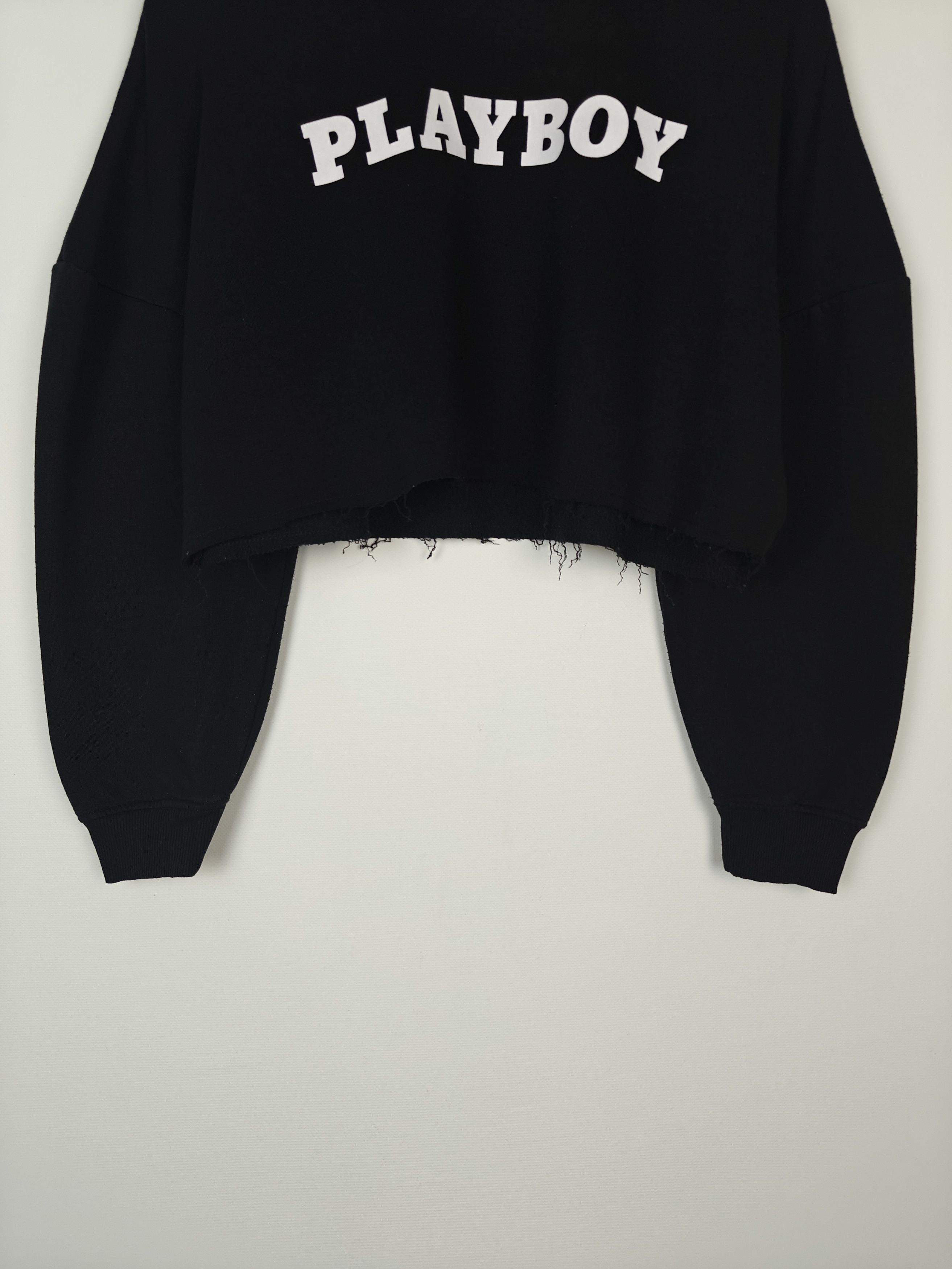 Playboy Playboy x Missguided Crop Top Sweatshirt Logo US4 Size S / US 4 / IT 40 - 3 Thumbnail