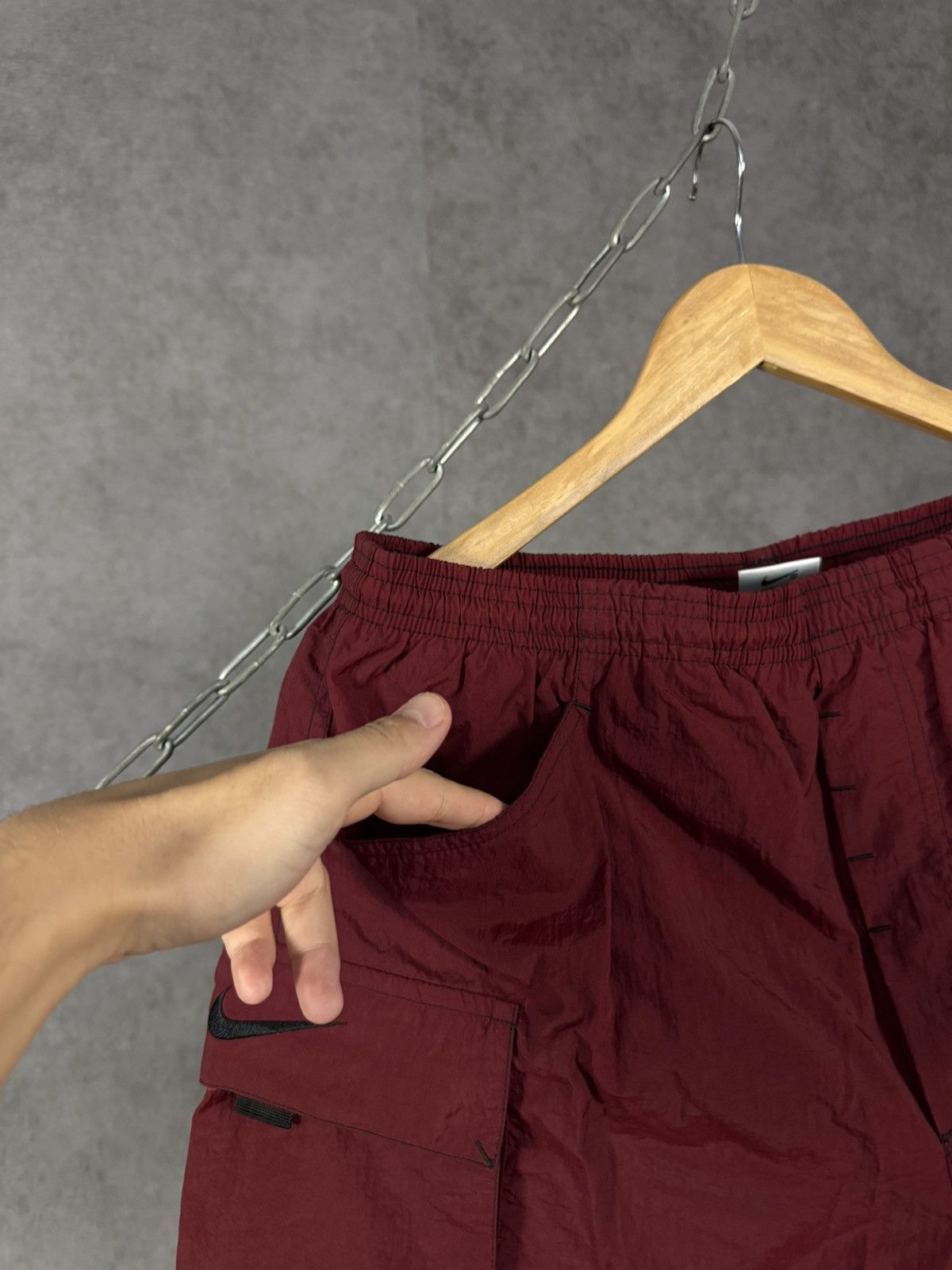 Nike Nike swoosh vintage nylon shorts Size US 32 / EU 48 - 4 Thumbnail