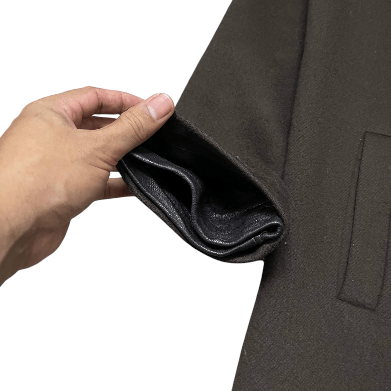 Viktor & Rolf Viktor & Rolf Wool Double Leather Collar Long Coat Size US S / EU 44-46 / 1 - 5 Thumbnail