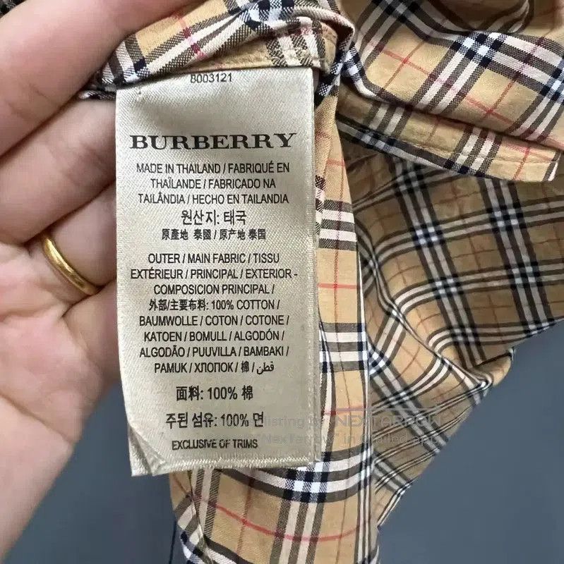 Burberry Burberry Khaki Checked Long Sleeve Shirt. Size XXS / US 00 / IT 34 - 3 Thumbnail