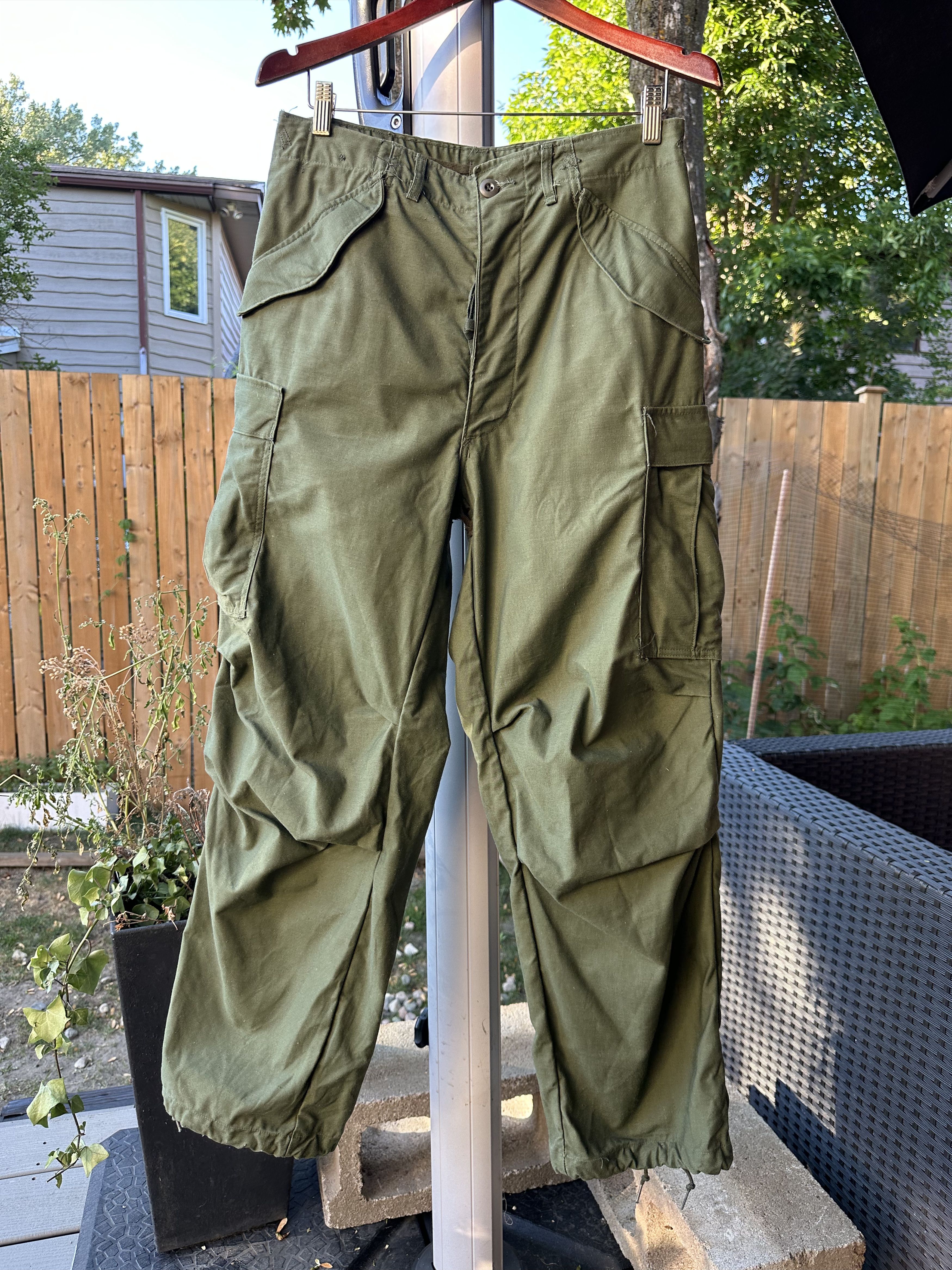 Vintage 1972 Vietnam War US Army M65 Cold Weather Trousers Size US 31 - 1 Thumbnail