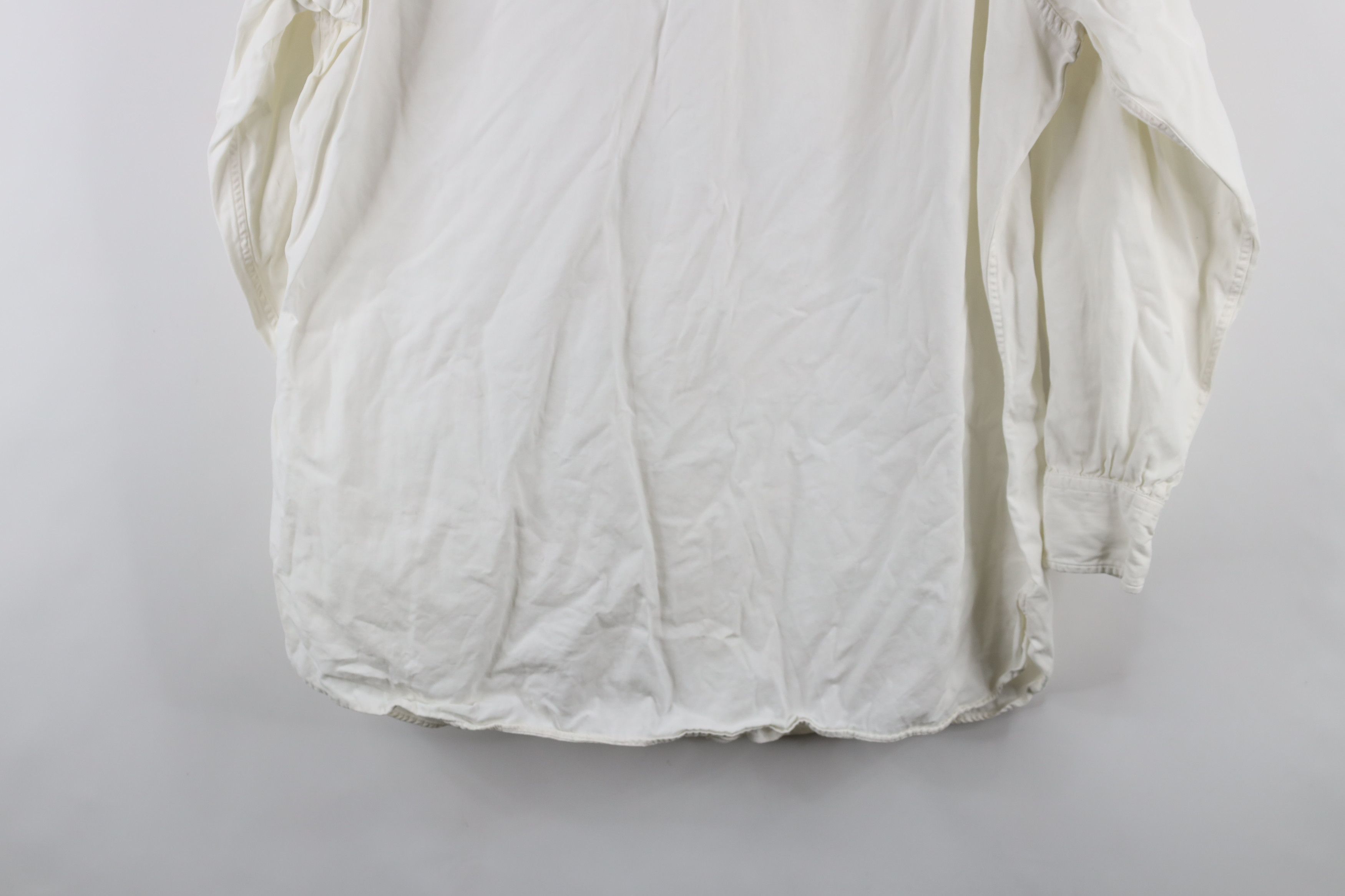 Vintage Vintage 50s 60s Military Uniform Collared Button Shirt White Size US XL / EU 56 / 4 - 13 Thumbnail