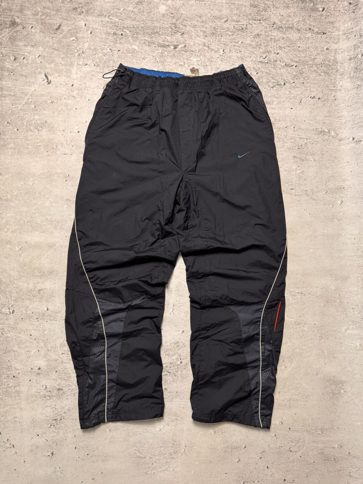 Nike × Vintage NIKE SHOX VINTAGE BASIC LOGO OVERSIZE BAGGY PANTS Size US 34 / EU 50 - 1 Thumbnail