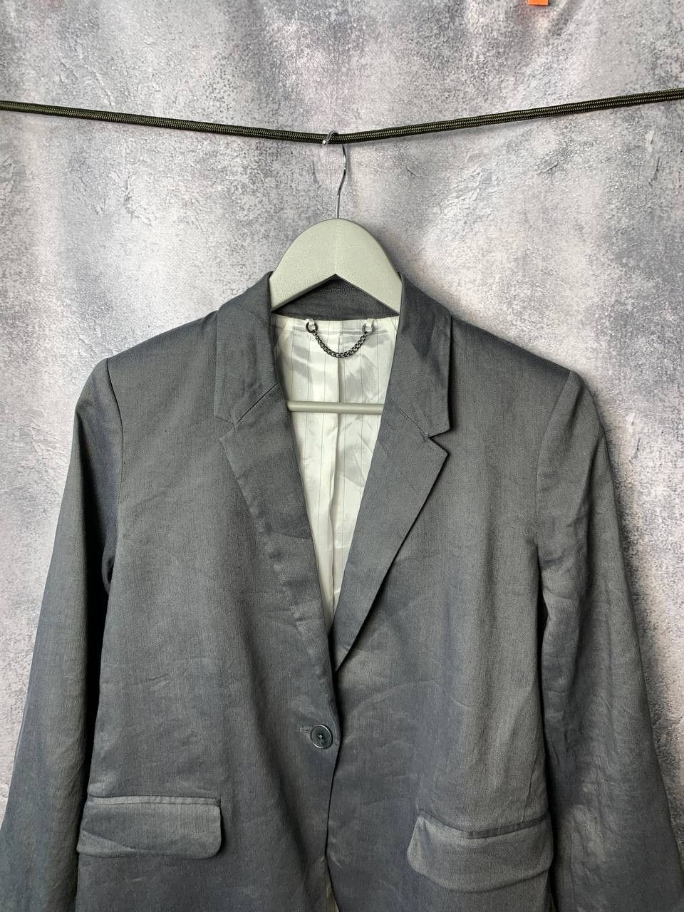 Jigsaw RRP £260 Jigsaw Grey Linen Viscose Elastane Blend Blazer Size M / US 6-8 / IT 42-44 - 4 Thumbnail