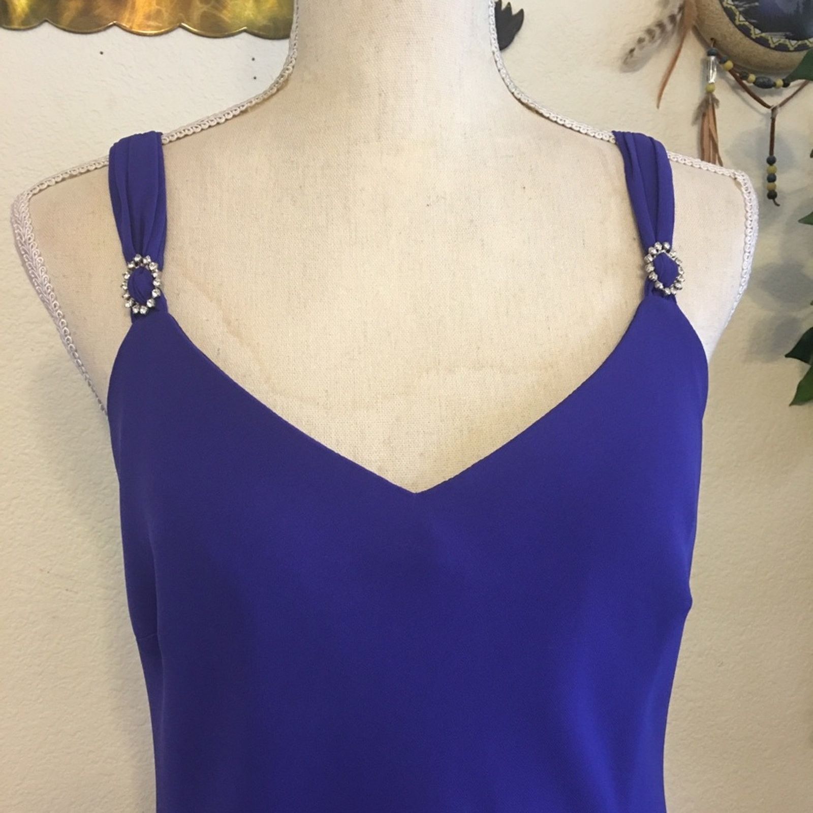 Evan Picone Evan Picone royal purple form fitting maxi dress Size M / US 6-8 / IT 42-44 - 2 Thumbnail