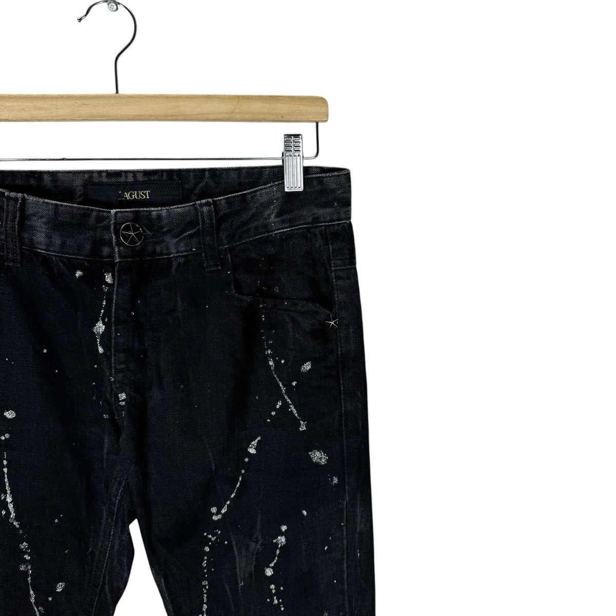 If Six Was Nine 🌟00s LAGUST PAINT SPLASHED DENIM PANTS Size US 32 / EU 48 - 5 Thumbnail