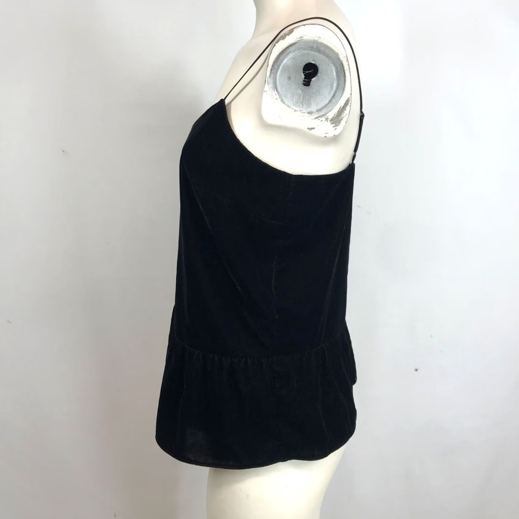 J.Crew J. CREW Womens 4 Black Spaghetti Strap V Neck Polyester Tank Size S / US 4 / IT 40 - 6 Thumbnail