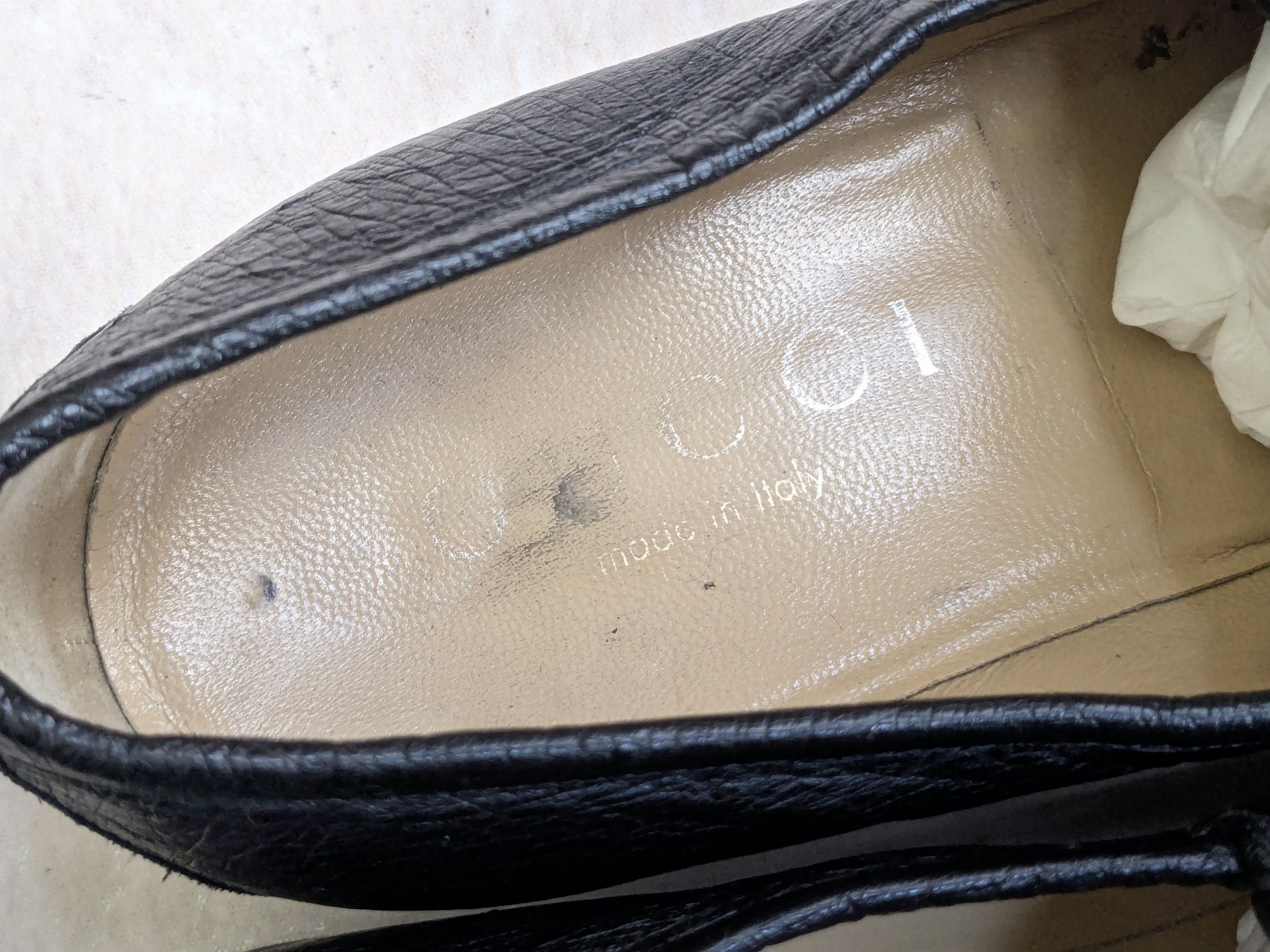 Gucci Gucci Horsebit Loafers Black Ostrich 8 D Leather Slip On Size US 8 / EU 41 - 7 Thumbnail