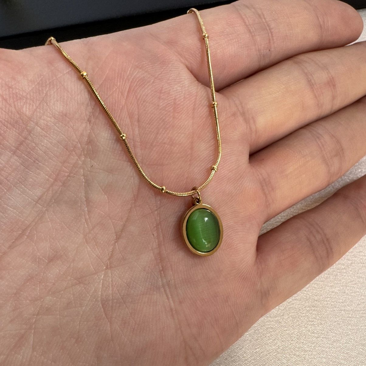 Other Green Crystal Pendant Necklace for Women Size ONE SIZE - 5 Thumbnail