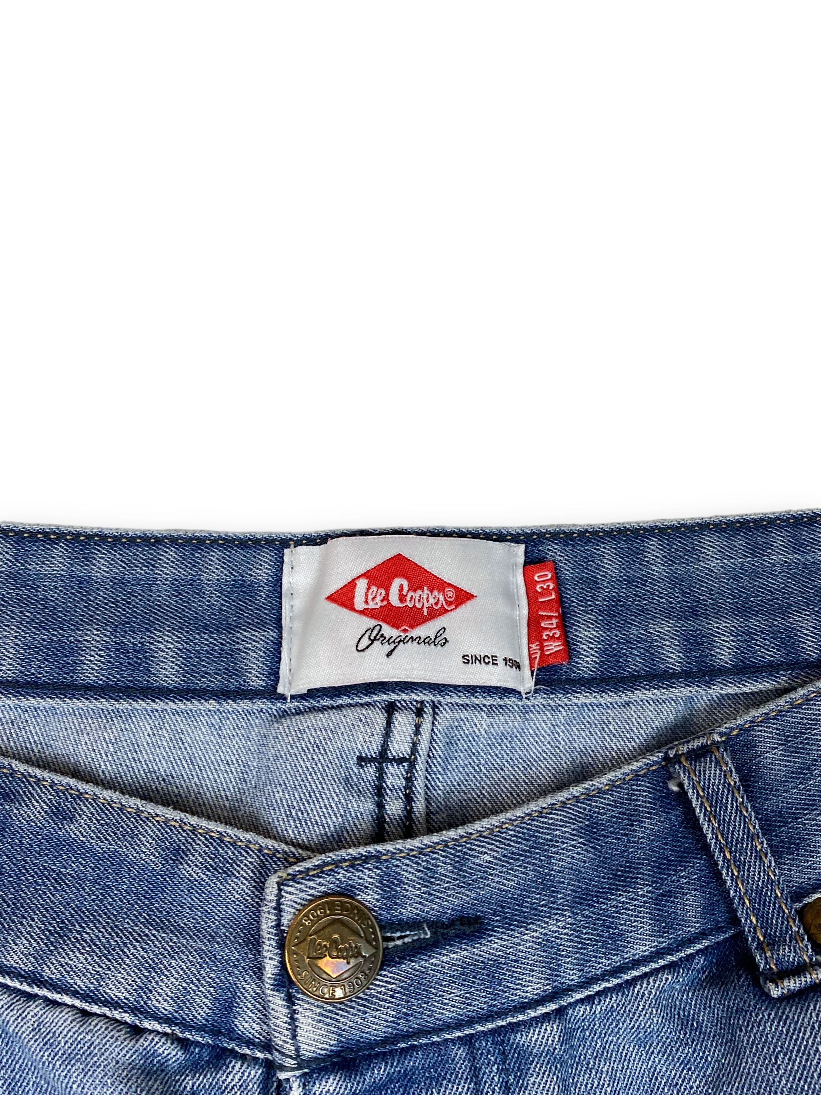 Jean Vintage LEE COOPER Distressed Light Washed Blue Jeans M686 Size US 35 - 9 Thumbnail