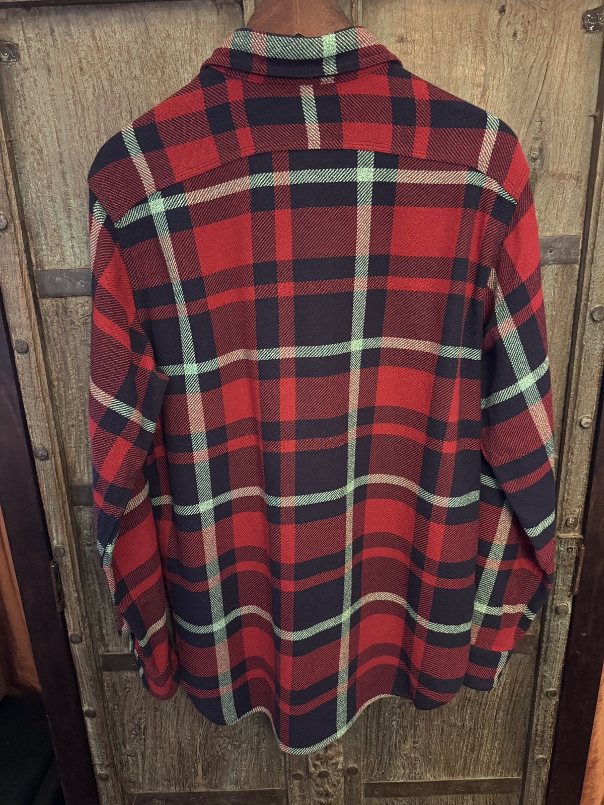 Engineered Garments Work Shirt in Red/Navy/Teal Heavy Twill Plaid Size US M / EU 48-50 / 2 - 3 Thumbnail
